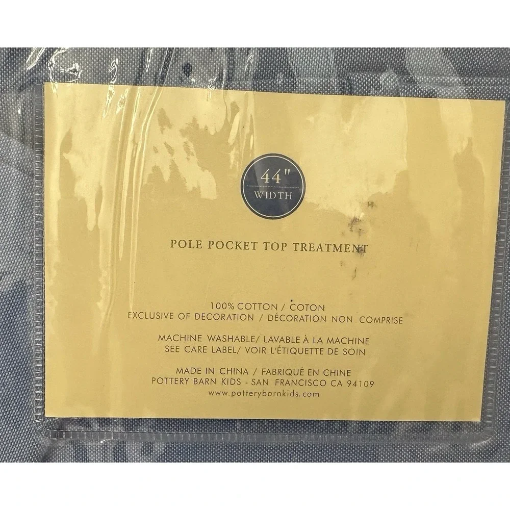 Pottery Barn Kids Sail Boat Valance Sailboats Nautical Blue 18x44 New‎ Set Of 2